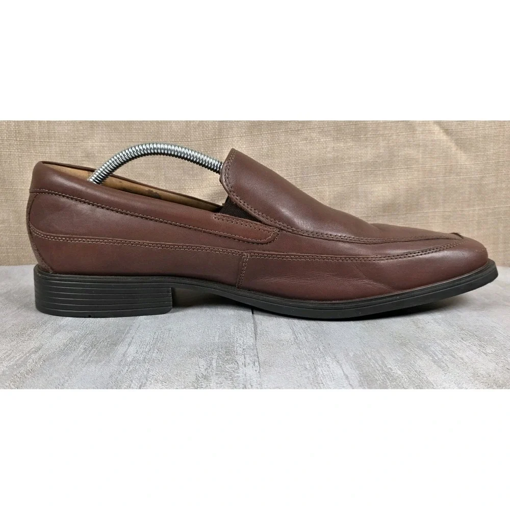 Clarks Collection Tilden Mens 12M Ultimate‎ Comfort Ortholite Brown Loafer Shoes